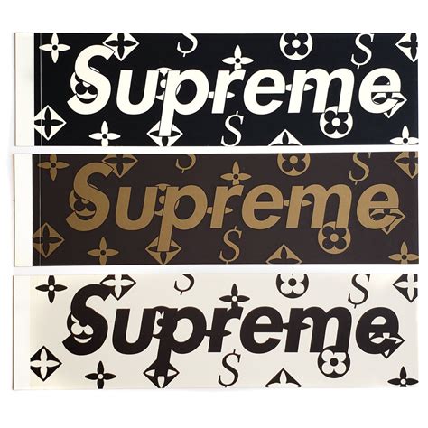 stickers supreme louis vuitton|Louis Vuitton vinyl sheets.